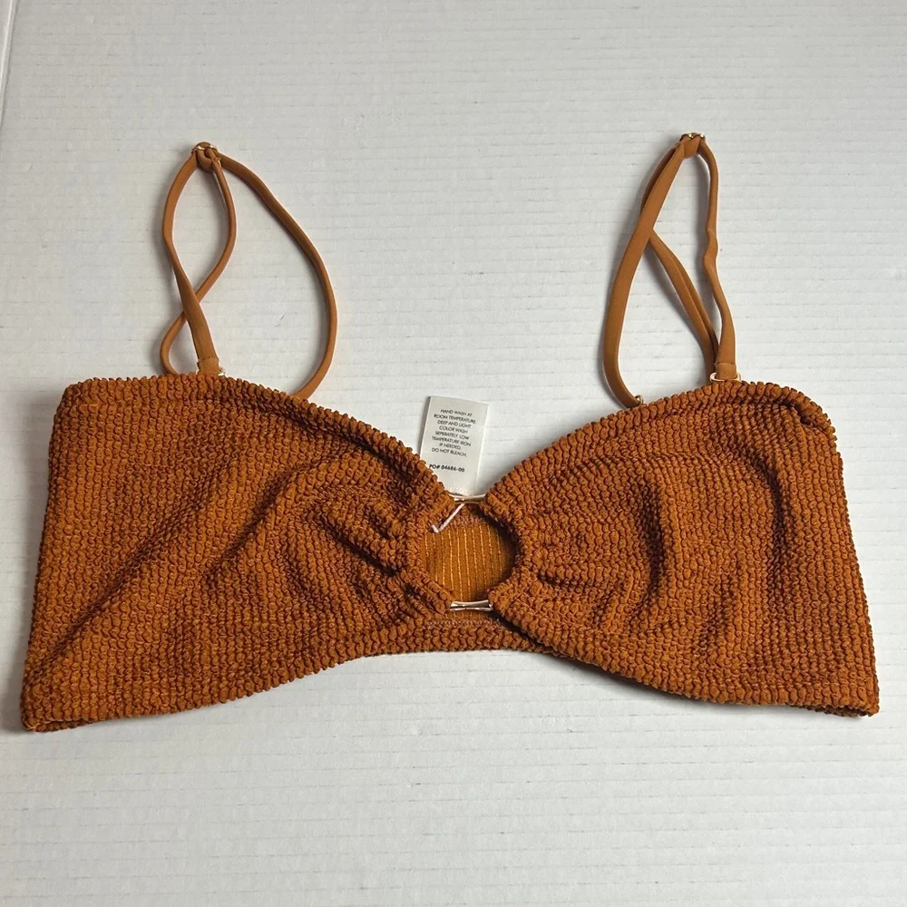 Textured Bembe‎ Bandeau CS42-Copper Scrunch size L Preowned